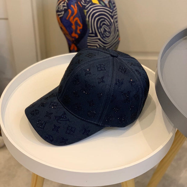 Looopix Louis Vuitton Navy Blue Monogram Baseball Cap