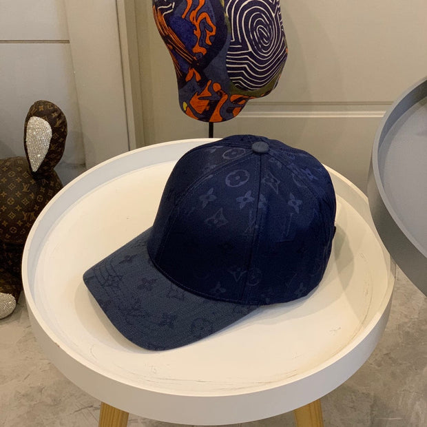 Looopix Louis Vuitton Navy Monogram Cap