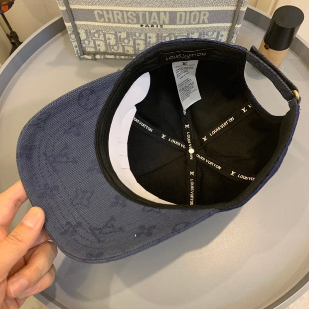 Looopix Louis Vuitton Navy Monogram Cap