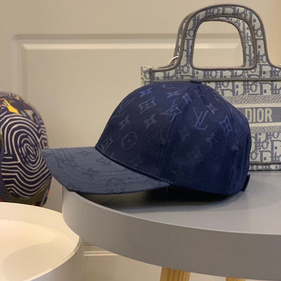 Looopix Louis Vuitton Navy Monogram Cap