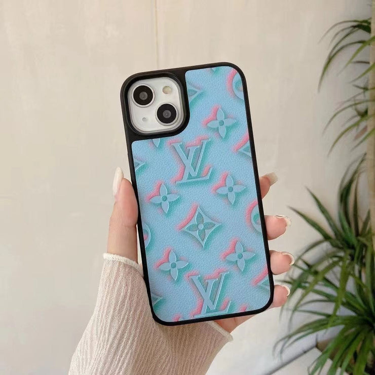 Looopix Louis Vuitton Pastel Monogram Embossed iPhone Cases