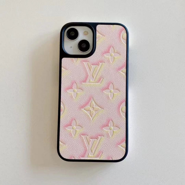 Looopix Louis Vuitton Pastel Monogram Embossed iPhone Cases