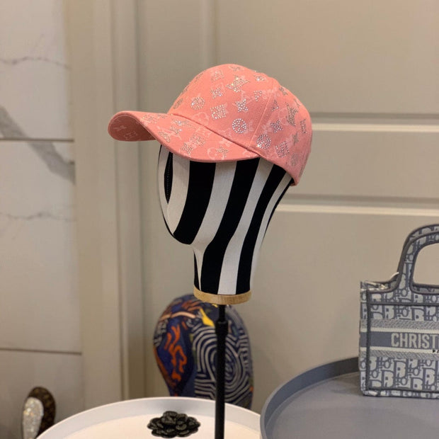 Looopix Louis Vuitton Pink Monogram Baseball Cap