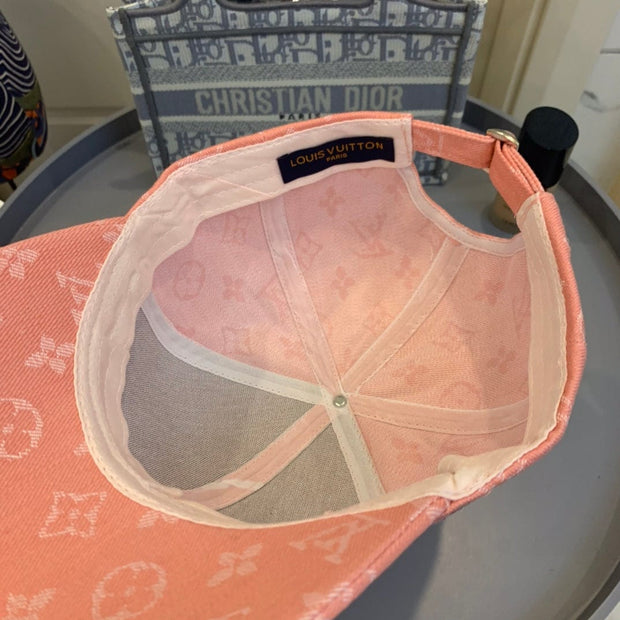 Looopix Louis Vuitton Pink Monogram Baseball Cap