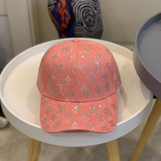 Looopix Louis Vuitton Pink Monogram Baseball Cap