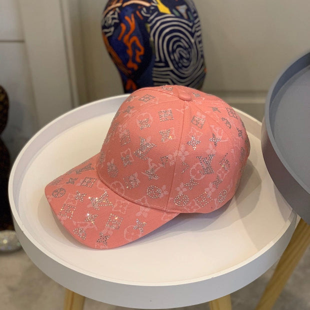 Looopix Louis Vuitton Pink Monogram Baseball Cap