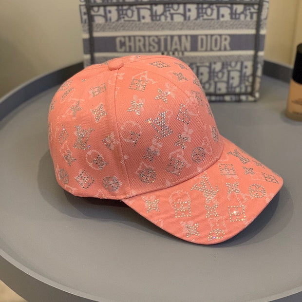 Looopix Louis Vuitton Pink Monogram Baseball Cap