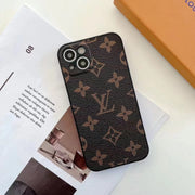 Looopix Louis Vuitton Premium Leather iPhone Cover for iPhone 14, and iPhone 15 Series