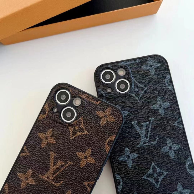 Looopix Louis Vuitton Premium Leather iPhone Cover for iPhone 14, and iPhone 15 Series
