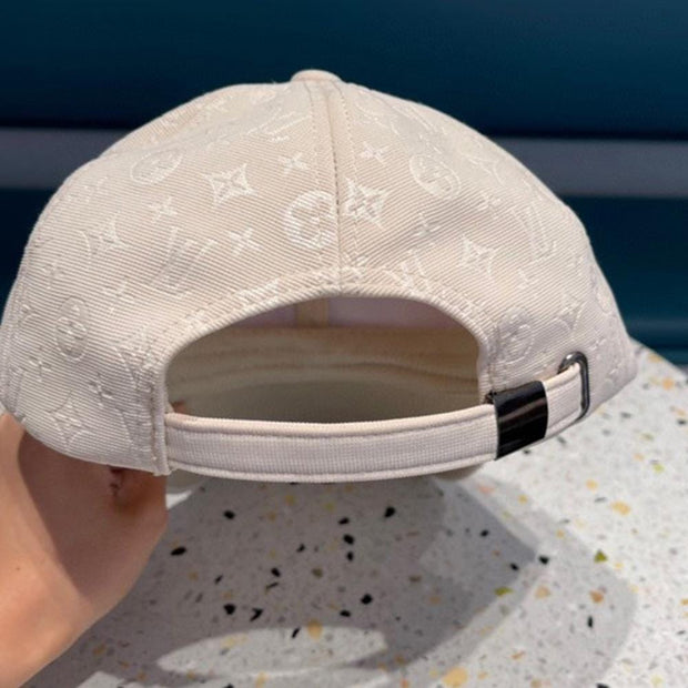 Looopix Louis Vuitton Prestige Cream Cap for Men - Monogram Plaid Men Cap