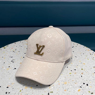 Looopix Louis Vuitton Prestige Cream Cap for Men - Monogram Plaid Men Cap
