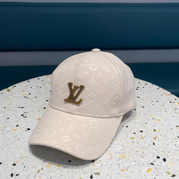 Looopix Louis Vuitton Prestige Cream Cap for Men - Monogram Plaid Men Cap