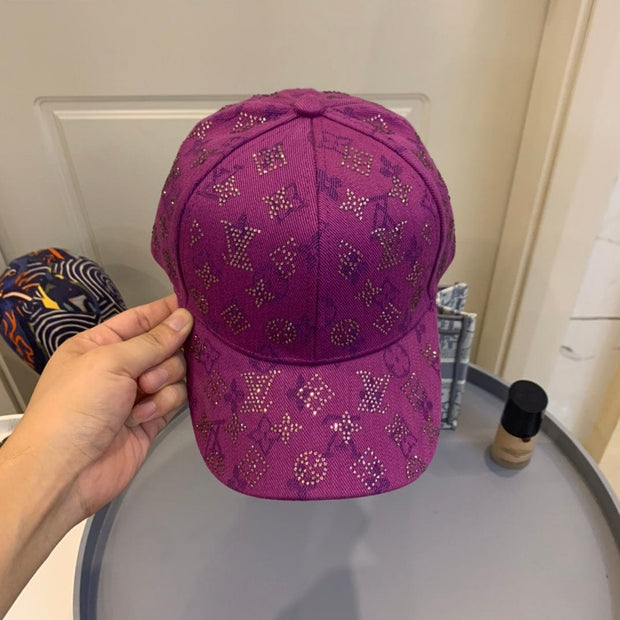 Looopix Louis Vuitton Purple Monogram Baseball Cap