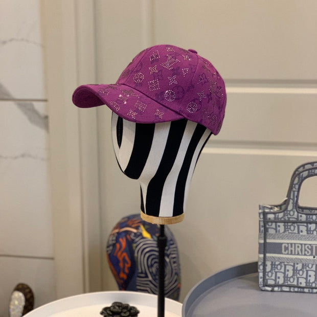 Looopix Louis Vuitton Purple Monogram Baseball Cap