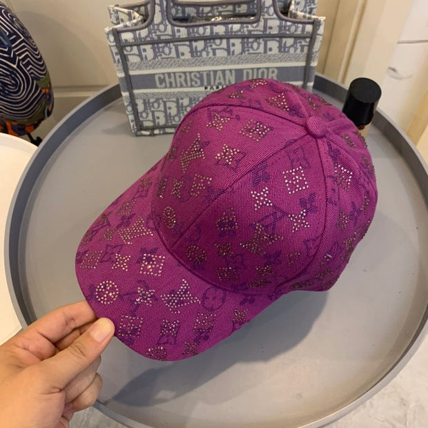 Looopix Louis Vuitton Purple Monogram Baseball Cap