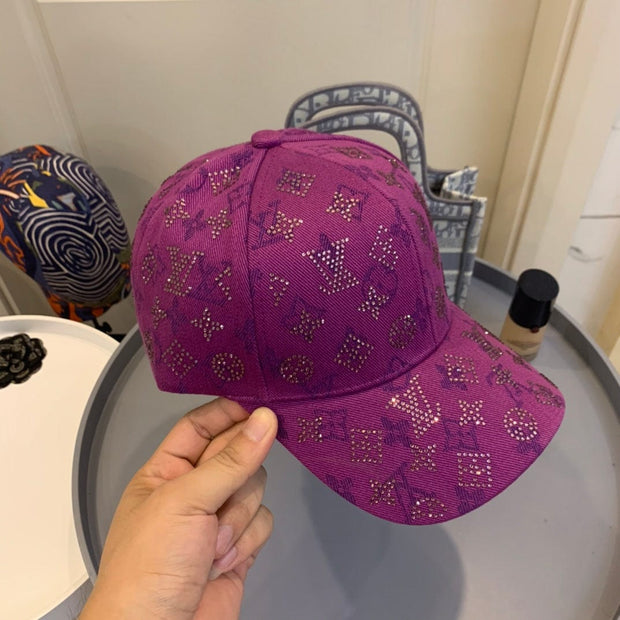 Looopix Louis Vuitton Purple Monogram Baseball Cap