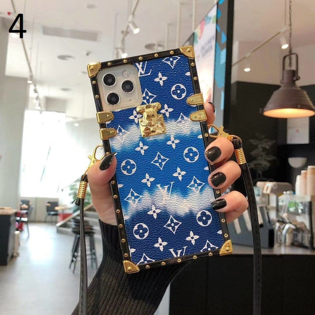 Looopix Louis Vuitton Rainbow Leather Case For iPhone 15 (iphone13-iPhone14)