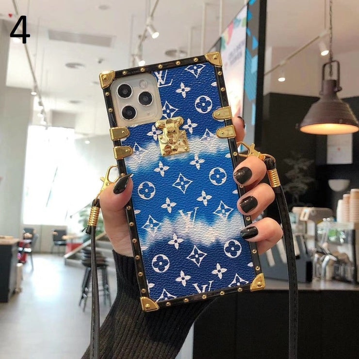Looopix Louis Vuitton Rainbow Leather Case For iPhone 15 (iphone13-iPhone14)