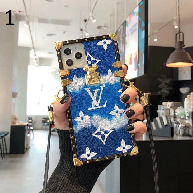 Looopix Louis Vuitton Rainbow Leather Case For iPhone 15 (iphone13-iPhone14)