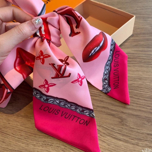 Looopix Louis Vuitton Rose Bud Necktie Scarf