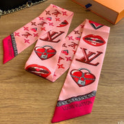 Looopix Louis Vuitton Rose Bud Necktie Scarf