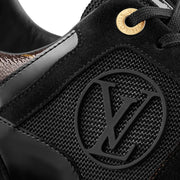 Looopix Louis Vuitton Run Away Black Suede Sneakers