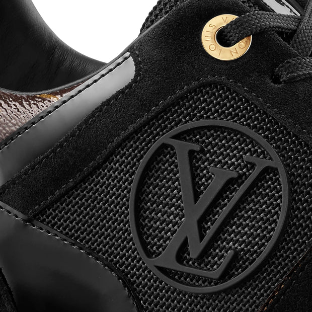 Looopix Louis Vuitton Run Away Black Suede Sneakers
