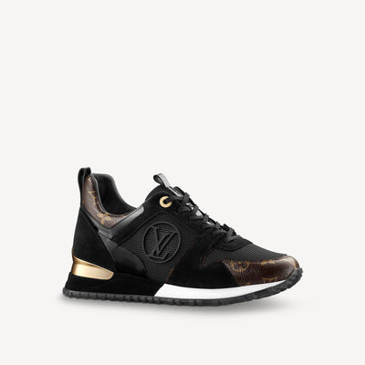 Looopix Louis Vuitton Run Away Black Suede Sneakers