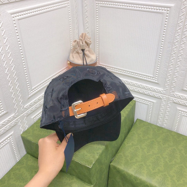 Looopix Louis Vuitton Sheer Monogram Cap in Black