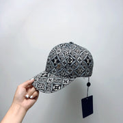 Looopix Louis Vuitton Signature Monogram Cap in Black and White