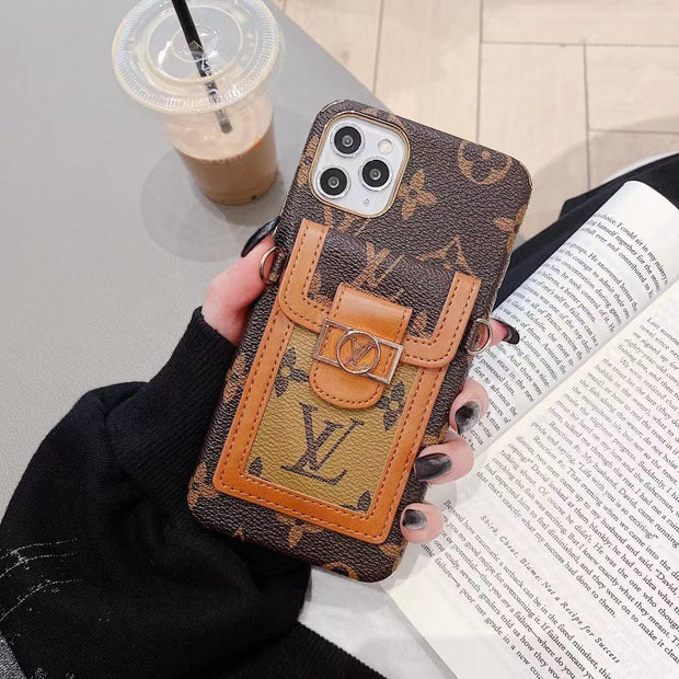 Looopix Louis Vuitton Signature Monogram iPhone 15 Phone Case