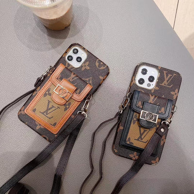 Looopix Louis Vuitton Signature Monogram iPhone 15 Phone Case