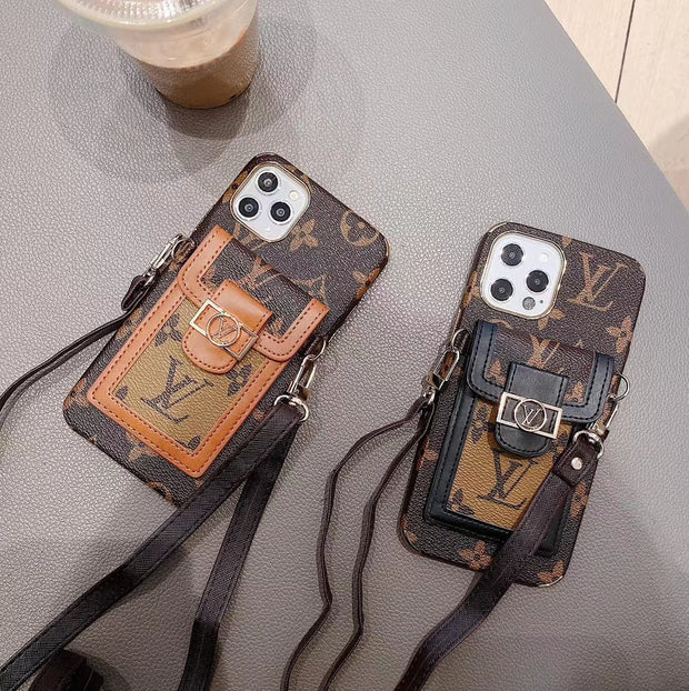 Looopix Louis Vuitton Signature Monogram iPhone 15 Phone Case