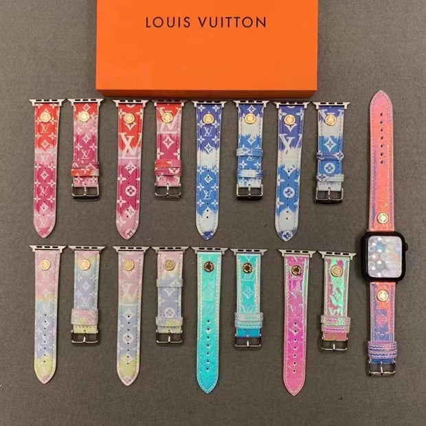 Looopix Louis Vuitton Smooth Leather Watch Band 38/40/41/42/44/45/49 mm