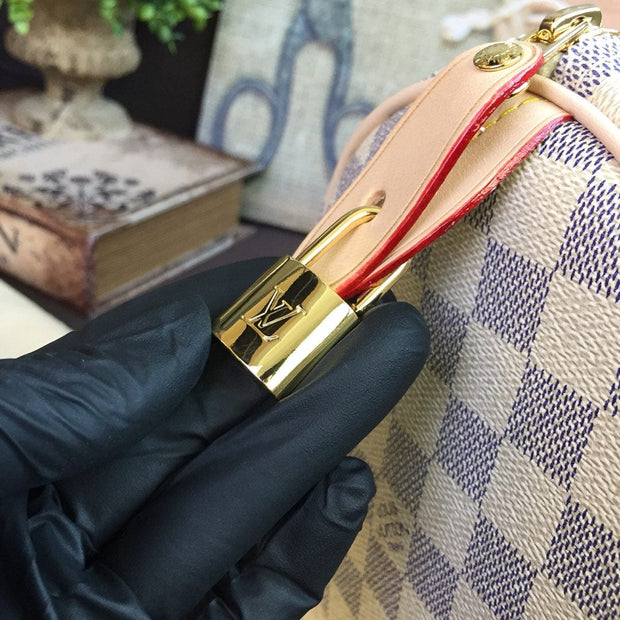 Looopix Louis Vuitton Speedy Bag Collection - Various Sizes in Damier Azur Canvas