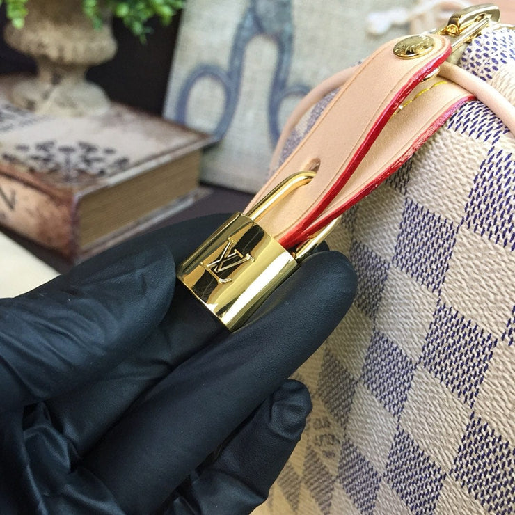 Looopix Louis Vuitton Speedy Bag Collection - Various Sizes in Damier Azur Canvas