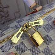 Looopix Louis Vuitton Speedy Bag in White Damier and Monogram Canvas