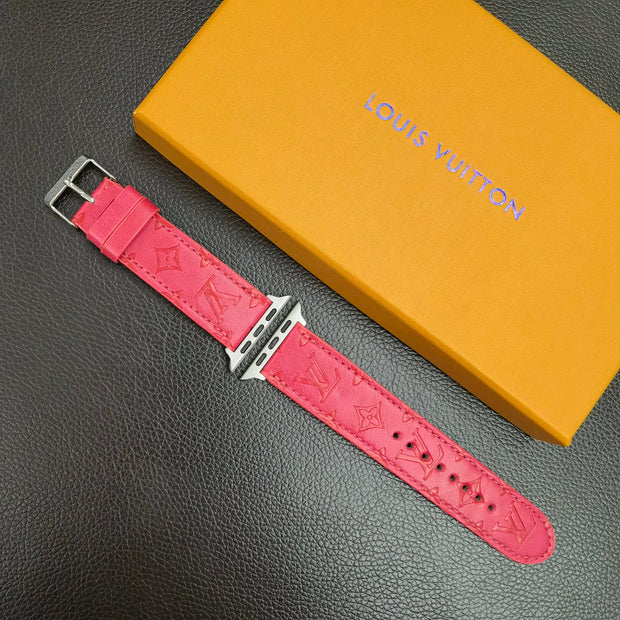 Looopix Louis Vuitton Textured Leather Watch Band 38/40/41/42/44/45/49 mm
