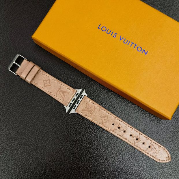 Looopix Louis Vuitton Textured Leather Watch Band 38/40/41/42/44/45/49 mm