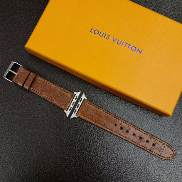 Looopix Louis Vuitton Textured Leather Watch Band 38/40/41/42/44/45/49 mm