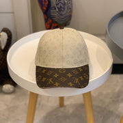 Looopix Louis Vuitton Two-Tone Monogram Baseball Cap in Black and Brown