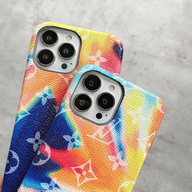 Looopix Louis Vuitton Vibrant Bleach Rainbow iPhone Cases