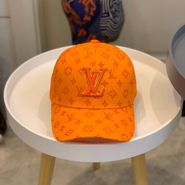 Looopix Louis Vuitton Vibrant Orange Monogram Cap