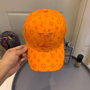 Looopix Louis Vuitton Vibrant Orange Monogram Cap