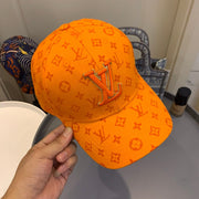 Looopix Louis Vuitton Vibrant Orange Monogram Cap