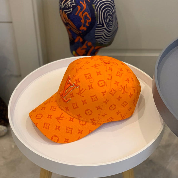 Looopix Louis Vuitton Vibrant Orange Monogram Cap