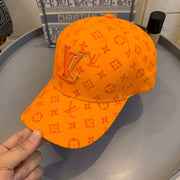 Looopix Louis Vuitton Vibrant Orange Monogram Cap
