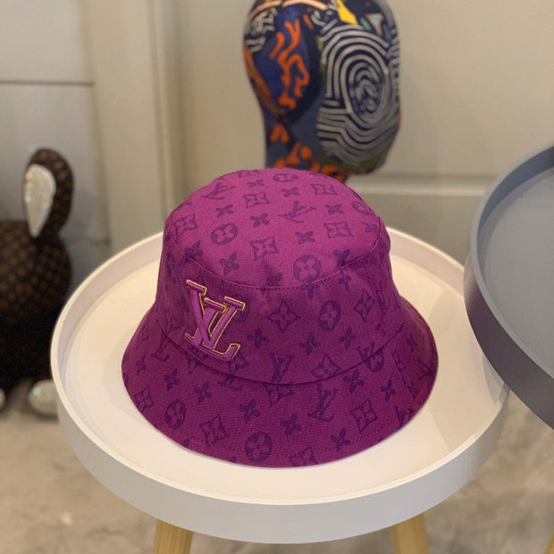 Looopix Louis Vuitton Vibrant Purple Monogram Bucket Hat