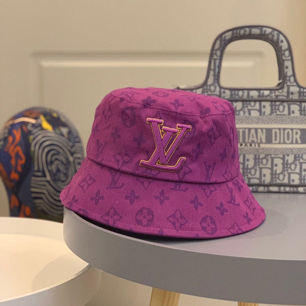 Looopix Louis Vuitton Vibrant Purple Monogram Bucket Hat