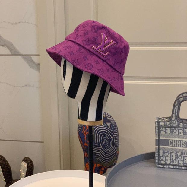 Looopix Louis Vuitton Vibrant Purple Monogram Bucket Hat